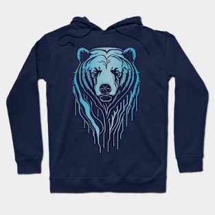 Big bear in blue Hoodie